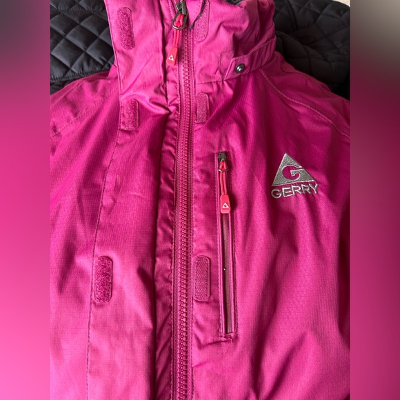 GERRY Winter Coat Women Ski Quilted Insulated Pink/ Burgundy Size XL Zip Up - Picture 2 of 16